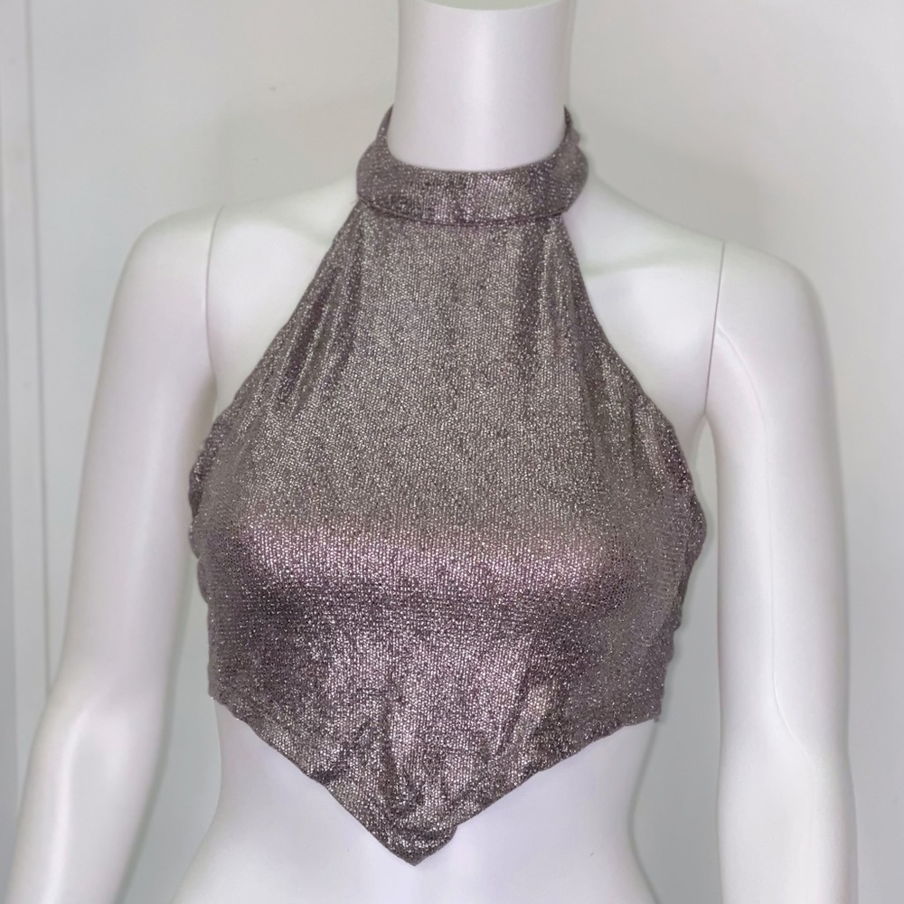 Silver Halter Top from TopShop